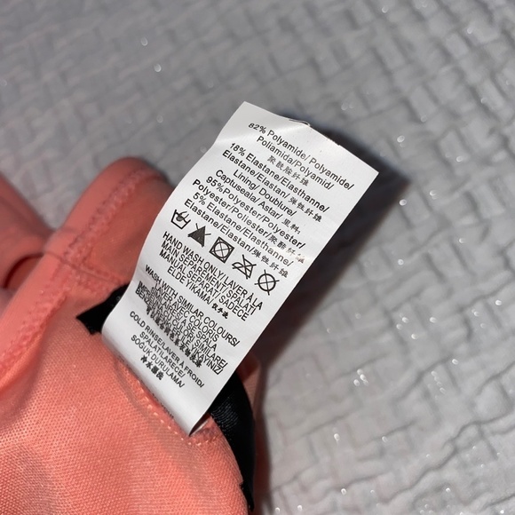 Missguided Womens NWT Mix & Match Swimsuit Bikini Top Size US 8 Frill Peach - Picture 9 of 9